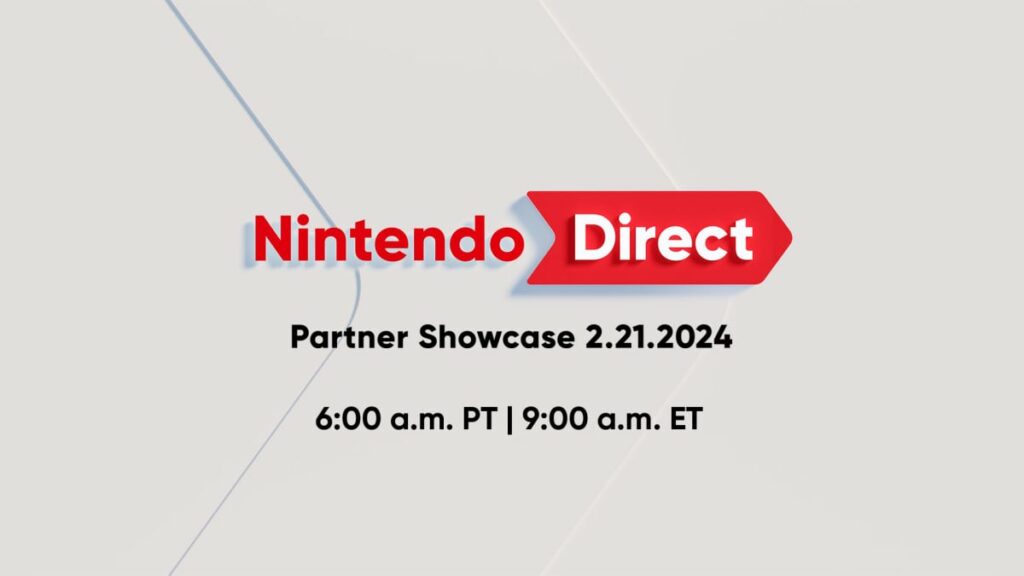 Nintendo Direct: Partner Showcase Set for February 21, Will Feature Switch Games Coming First Half of 2024