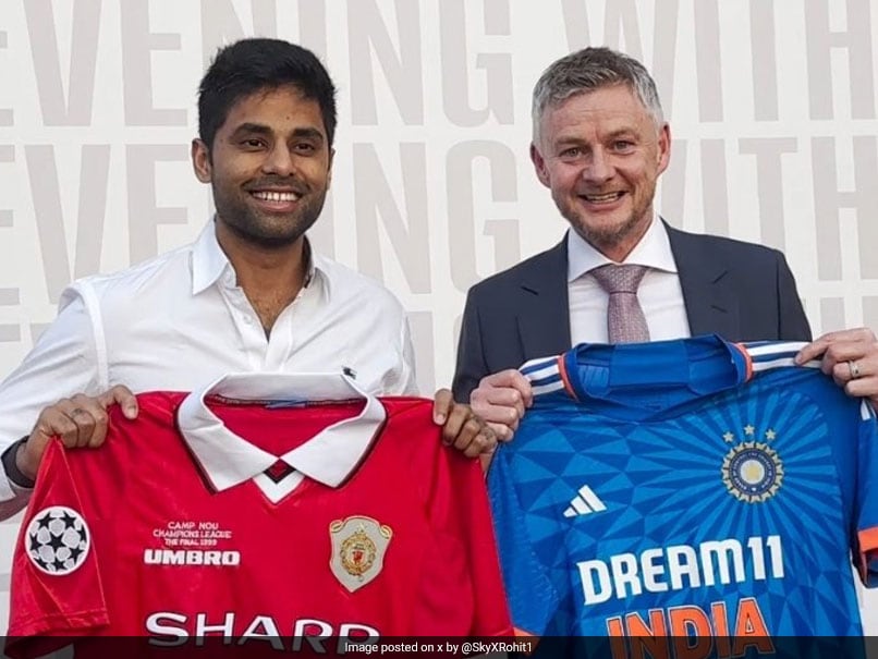 Suryakumar Yadav Meets Manchester United Legend Ole Gunnar Solskjaer