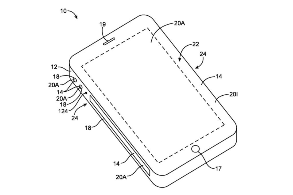 Apple Patent Envisions iPhone Featuring Touch Bar-Like Panel on Edges With Virtual Buttons