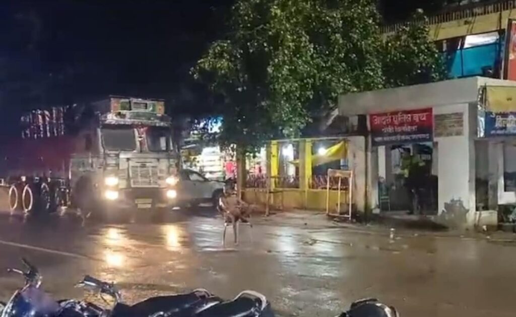 Video: Man Sits On Chair In Middle Of UP Road, Gets Hit By Truck