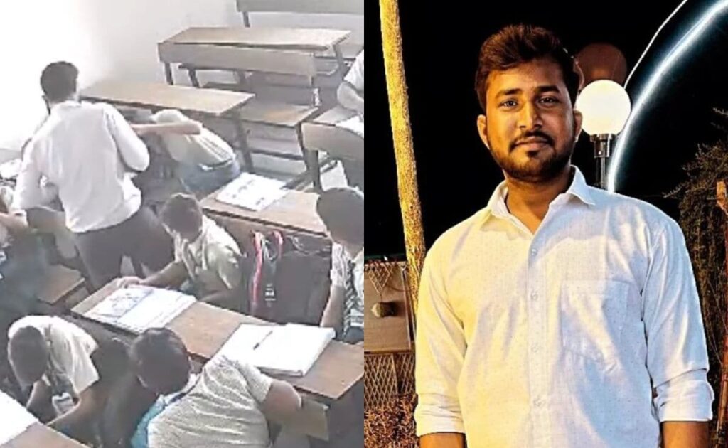 Teacher Slaps Student, Slams Him Against Wall, CCTV Lands Him In Custody