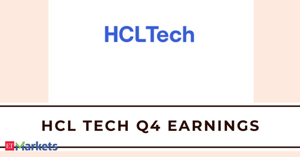एचसीएल टेक Q4 परिणाम: PAT मामूली रूप से बढ़कर 3,995 करोड़ रुपये हो गया, जो अनुमान से परे है