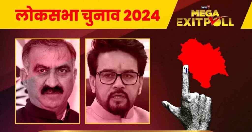 हिमाचल एग्जिट पोल 2024 लाइव स्ट्रीमिंग: अनुराग ठाकुर पांचवीं बार संसद पहुंचेंगे, विक्रमादित्य सिंह की हार