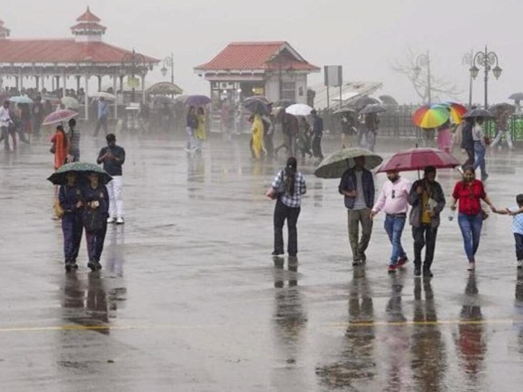 हिमाचल में फिर बारिश शुरू, 10 जिलों के लिए पीली चेतावनी